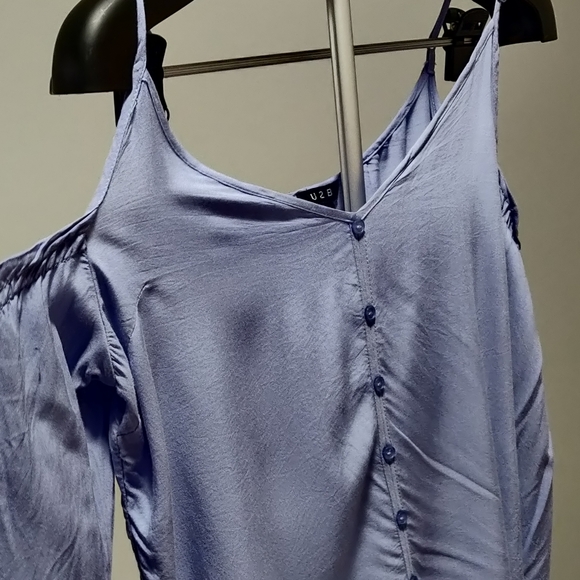 Baby Blue Button Top - Picture 3 of 7